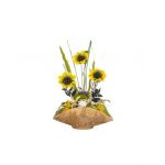 Aranjament, cosulet din ceramica cu flori / EXT 10164_1 Engros