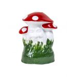 Ciuperca decorativa pentru gradina, din ceramica, inaltime 27cm, latime 21cm / EXT 10221 Engros