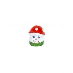 Ciuperca decorativa pentru gradina, din ceramica, mini, inaltime 10cm, latime 8cm / EXT 10152 Engros