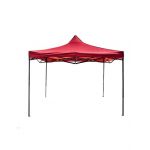 Cort pavilion metalic pentru gradina, evenimente, impermeabil anti soare dimensiune 3x3 metri / CC 9849 rosu Engros
