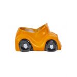 Decoratiune pentru gradina, din ceramica, masinuta cu suport pentru flori, lungime 26cm / EXT 10203_galben Engros