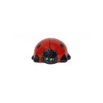 Decoratiune pentru gradina, din ceramica, model buburuza, inaltime 8cm, lungime 14cm / EXT 10209 Engros