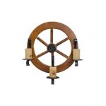 Lustra din lemn de perete mica, diametru 40cm / EXT 7574 Engros
