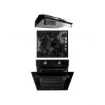 Pachet cuptor incorporabil (1857), capacitate 51L, electric, negru, plita incorporabila (1864), 60x50x6cm, gaz butelie sau gaz natural (duze de schimb incluse), hota 2 motoare , inox , putere 2x95W (9676) / SET 30084 Engros