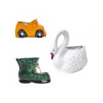 Pachet decor pentru gradina, lebada, masinuta si bocanc / EXT 10385 Engros