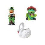 Pachet decor pentru gradina, pitic, lebada si broasca / EXT 10246 Engros
