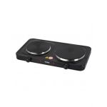 Plita electrica, dimensiuni 44 x 25 x 7 cm, negru, cu 2 ochiuri si termostat reglabil / ZLN 2844 Engros