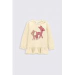 Coccodrillo longsleeve bebelusi culoarea bej