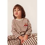 Konges Sløjd longsleeve din bumbac pentru copii culoarea bej, modelator