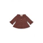 That's mine cardigan din bumbac pentru bebeluși 22221 culoarea maro, light PILE