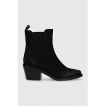 Answear Lab cizme femei, culoarea negru, cu toc drept, izolat