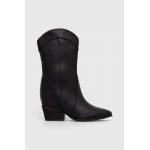 Answear Lab cizme femei, culoarea negru, cu toc drept