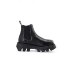 Bianco ghete chelsea de piele BIAJOSEFINE femei, culoarea negru, cu platforma, 11300816
