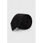 HUGO cravata de matase culoarea negru