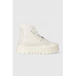 Tommy Jeans sneakers din piele TJW VULC PLATFORM MC WL culoarea alb, EN0EN02394
