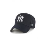 47brand șapcă de baseball din bumbac MLB New York Yankees culoarea albastru marin, cu imprimeu