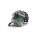 47brand sapca MLB New York Yankees culoarea verde, cu imprimeu