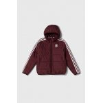 adidas Originals geaca copii culoarea bordo