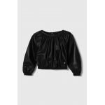 Sisley bluza copii culoarea negru