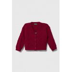 United Colors of Benetton pulover pentru copii din amestec de lana culoarea violet