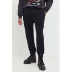 Abercrombie & Fitch pantaloni de trening culoarea negru, neted