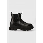 Buffalo cizme Aspha Chelsea Warm femei, culoarea negru, cu platforma, izolare usoara, 1622286