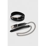 Gestuz curea de piele 2-pack femei, culoarea negru