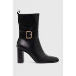 Answear Lab botine femei, culoarea negru, cu toc drept, izolare usoara