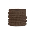 Buff fular impletit culoarea maro, neted