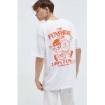 On Vacation tricou din bumbac barbati, culoarea alb, cu imprimeu