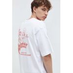 On Vacation tricou din bumbac barbati, culoarea alb, modelator
