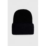 Answear Lab caciula culoarea negru, din tricot gros