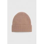 Answear Lab caciula de lana culoarea bej, de lana, din tricot gros