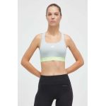 adidas Performance sutien sport Powerreact Techfit culoarea gri