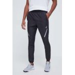 Asics pantaloni de alergare culoarea negru, cu imprimeu