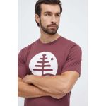 Burton tricou din bumbac barbati, culoarea bordo, cu imprimeu