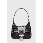 Moschino Jeans poseta de piele culoarea negru