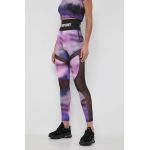 PLEIN SPORT colanti femei, culoarea violet, modelator