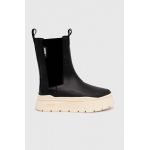Puma botine Mayze Stack Chelsea Winter Wns femei, culoarea negru, cu platforma, izolare usoara