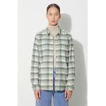 Fjallraven cămașă Singi femei, culoarea verde, cu guler clasic, regular