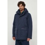 Barbour geaca barbati, culoarea albastru marin, de iarna