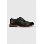 Barbour pantofi de piele Isham barbati, culoarea negru, MFO0693BK71