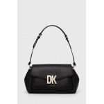 Dkny poseta de piele culoarea negru