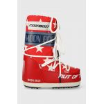 Moon Boot cizme de iarna copii 14028600 MB ICON RETROBIKER culoarea rosu