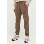 Abercrombie & Fitch pantaloni de trening culoarea maro, neted