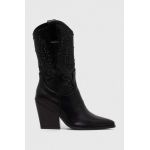 Answear Lab cizme culoarea negru, cu toc drept