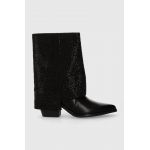 Answear Lab cizme femei, culoarea negru, cu toc drept, izolare usoara