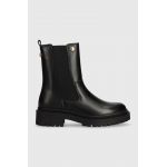 Barbour ghete chelsea de piele B.Intl Whitlock femei, culoarea negru, cu toc plat, LFO0624BK12