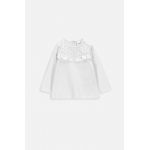 Coccodrillo longsleeve bebelusi culoarea alb