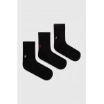Gramicci șosete 3-pack Basic Crew Socks bărbați, culoarea negru SX.M04-White